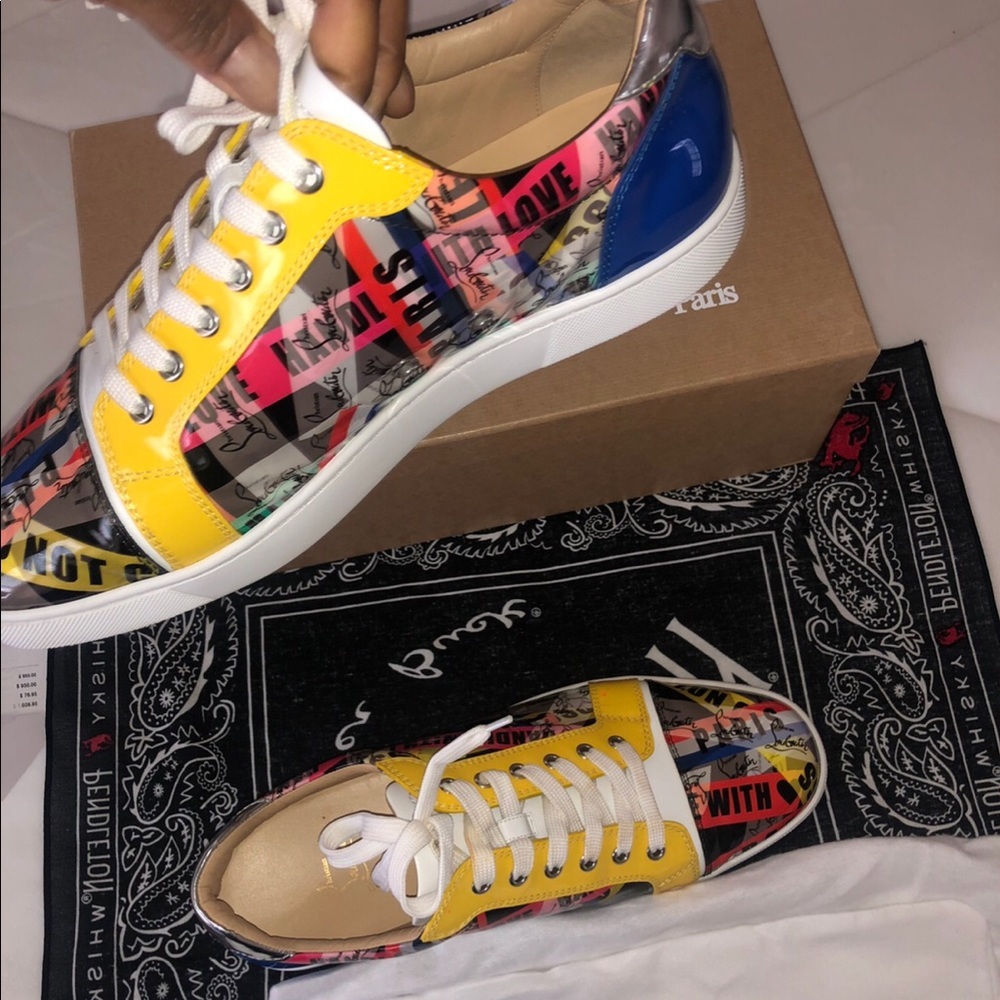 Christian Louboutin sneakers multicolor size 11 US - Picture 3 of 4